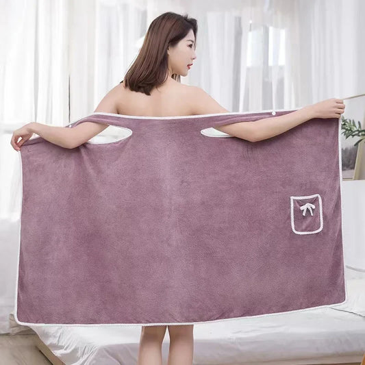 Serviette peignoir flanelle polyester Femme