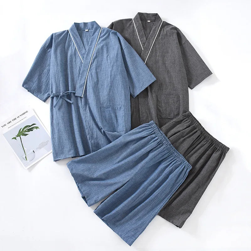Veste + short japonais Coton/Lin