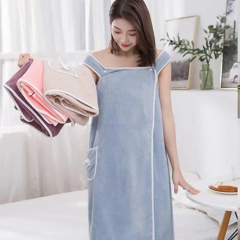 Serviette Peignoir Flanelle Femme