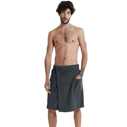Serviette de bain en tissu polaire avec poche