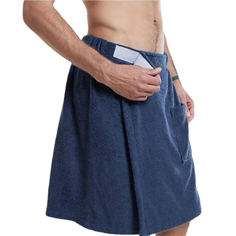 Serviette de bain en tissu polaire avec poche
