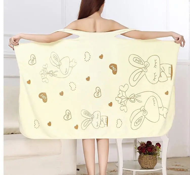 Serviette peignoir Microfibre rabbit Femme