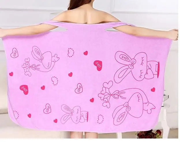 Serviette peignoir Microfibre rabbit Femme