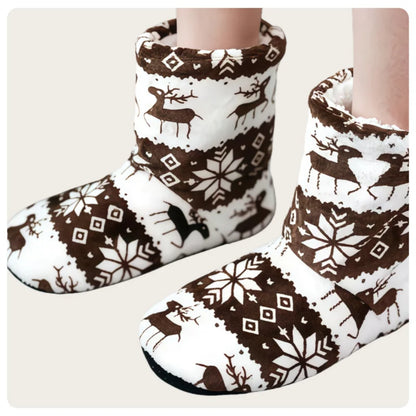 Chausson Renne de Noël Coton/PVC