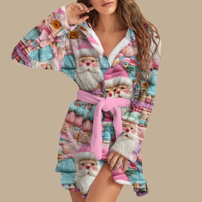 Peignoir Noël Court Femme