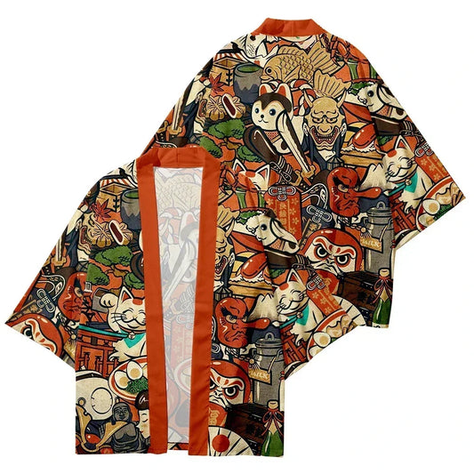 Veste Japonaise Design Tradition Polyester