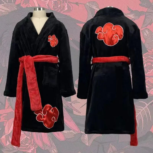 Peignoir de bain Akatsuki Itachi Uchiha en Flanelle