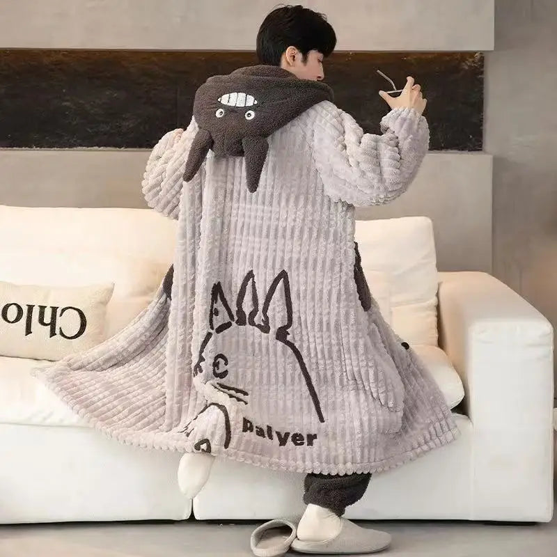 Peignoir + Pantalon Totoro Gris