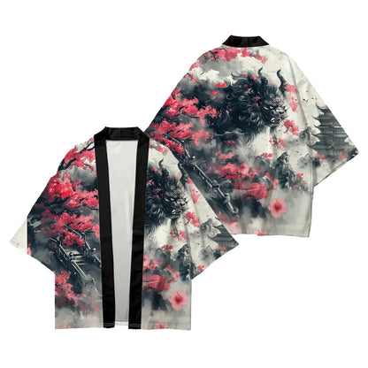 Veste Japonaise Animaux mythiques Polyester