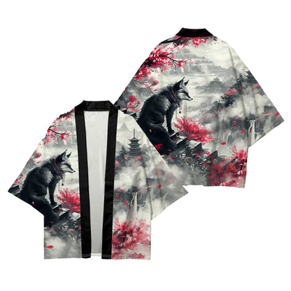 Veste Japonaise Animaux mythiques Polyester