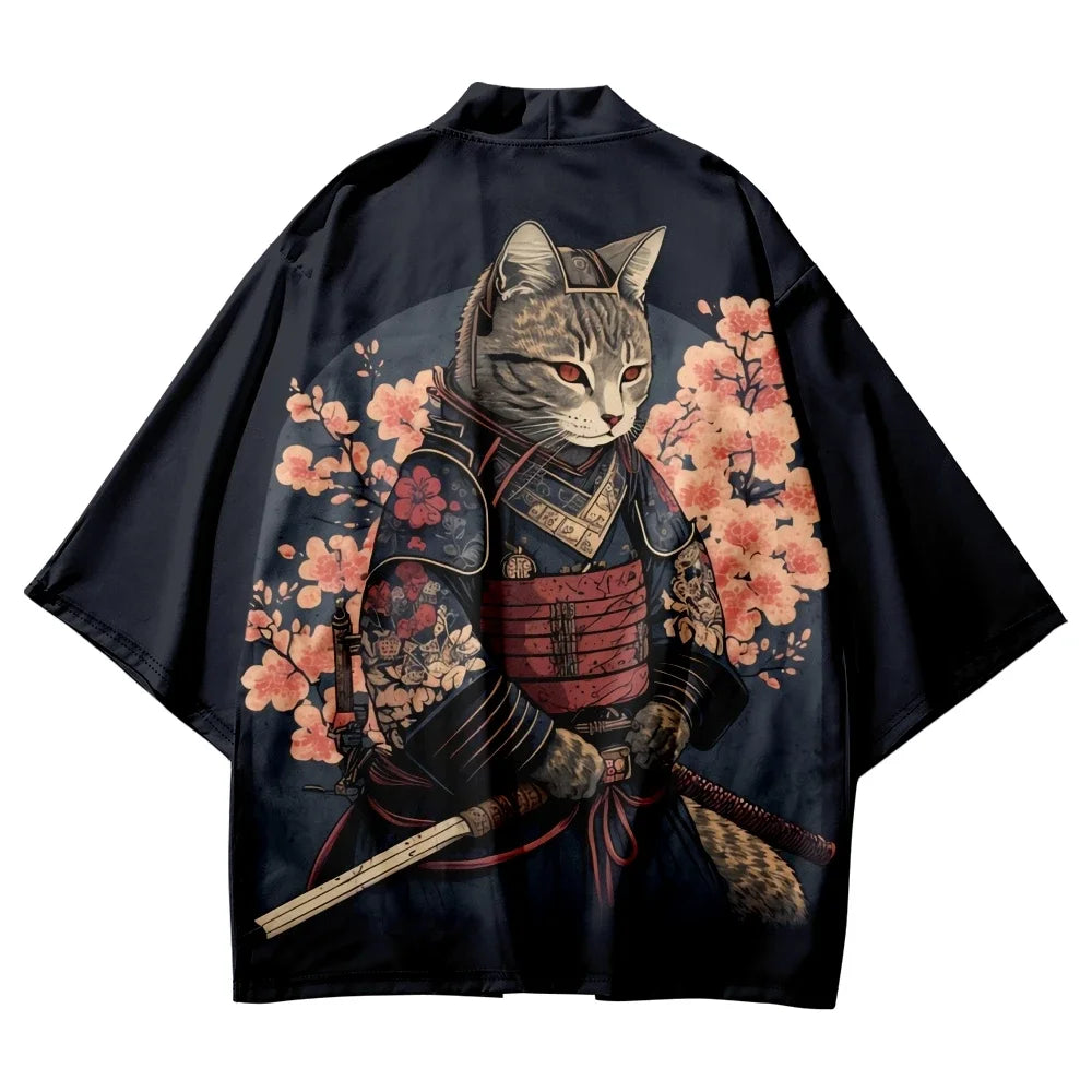 Veste Japonaise Neko Samouraï
