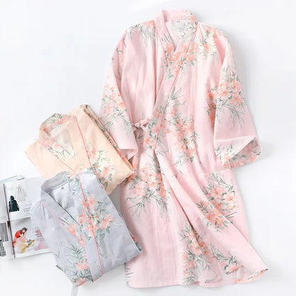Yukata Japonais Coton Femme