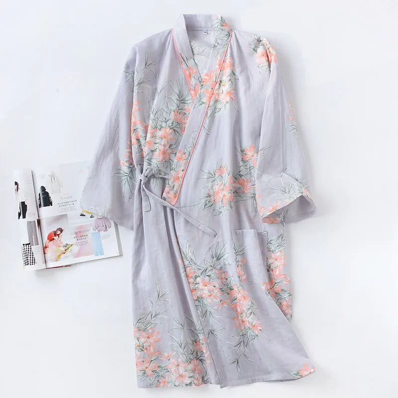 Yukata Japonais Coton Femme