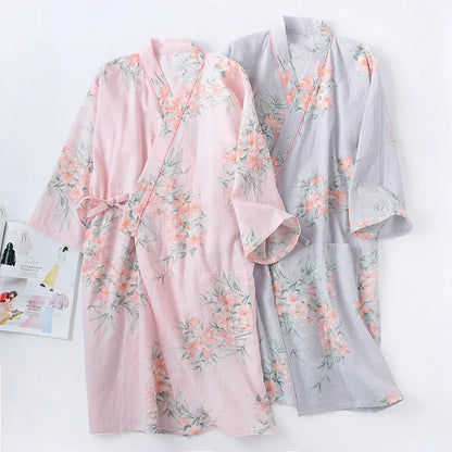 Yukata Japonais Coton Femme