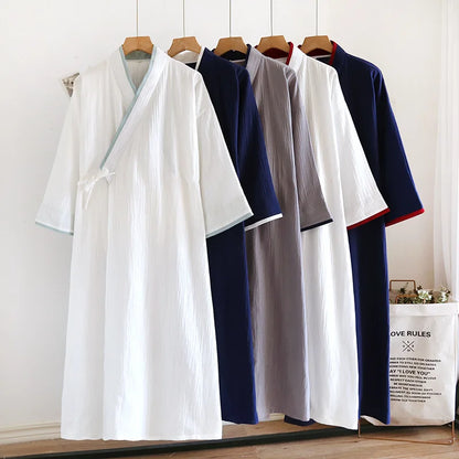 Yukata Japonais Coton Unisexe