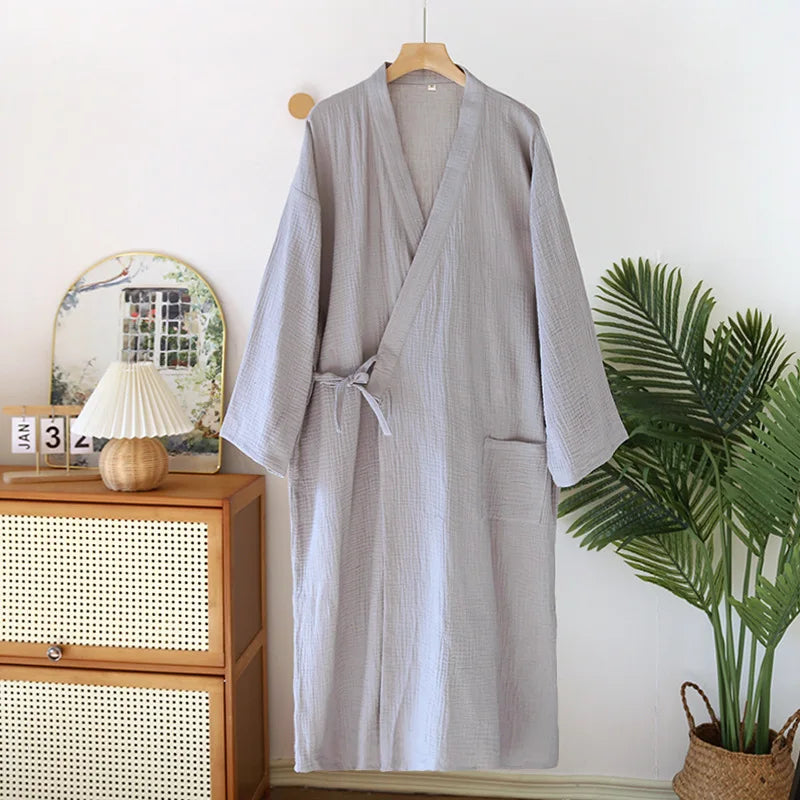 Yukata Japonais Coton Unisexe