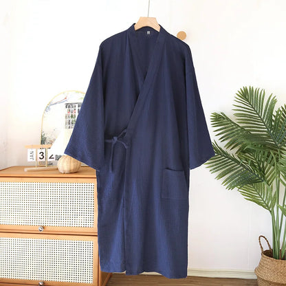Yukata Japonais Coton Unisexe