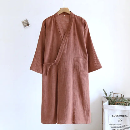 Yukata Japonais Unisexe Coton
