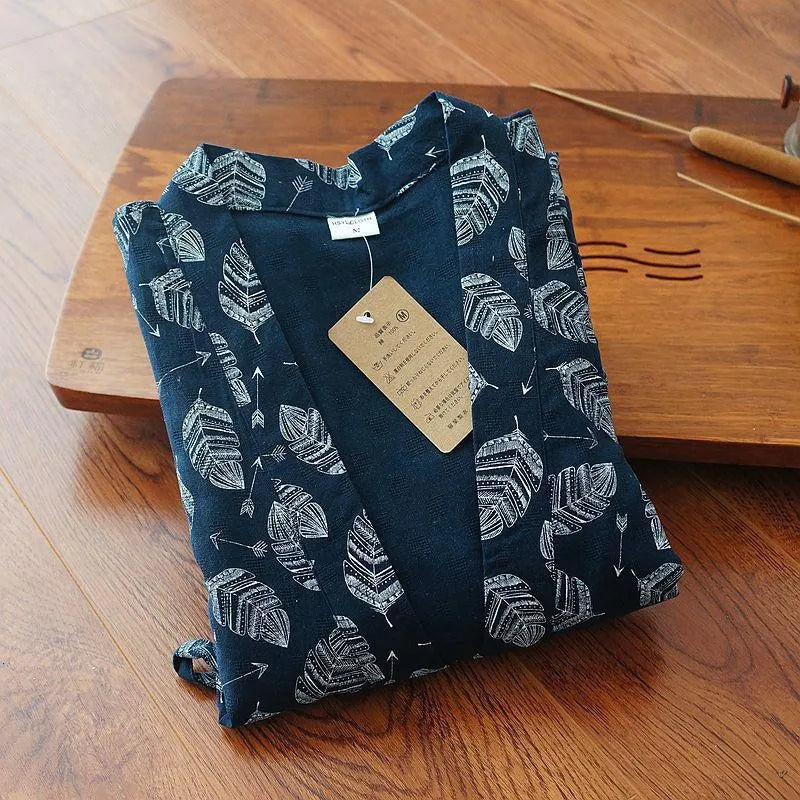 Yukata Japonais Coton/Polyester Unisexe