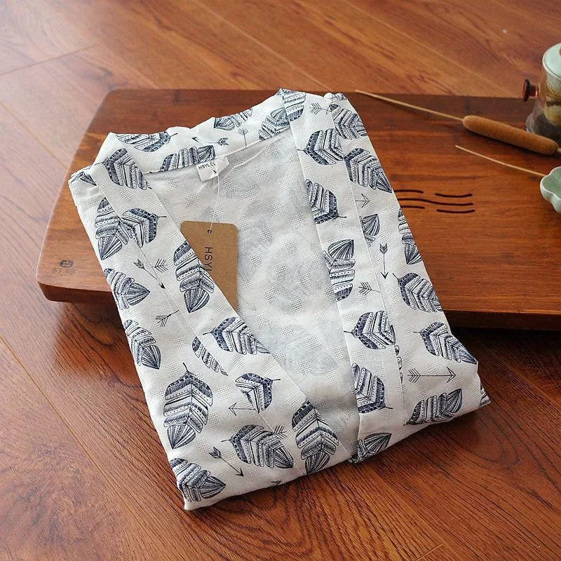 Yukata Japonais Coton/Polyester Unisexe