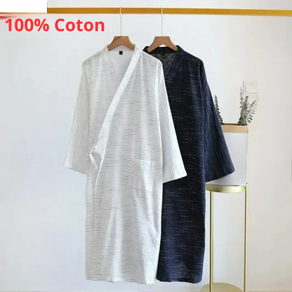 Yukata Japonais Unisexe 100% Coton